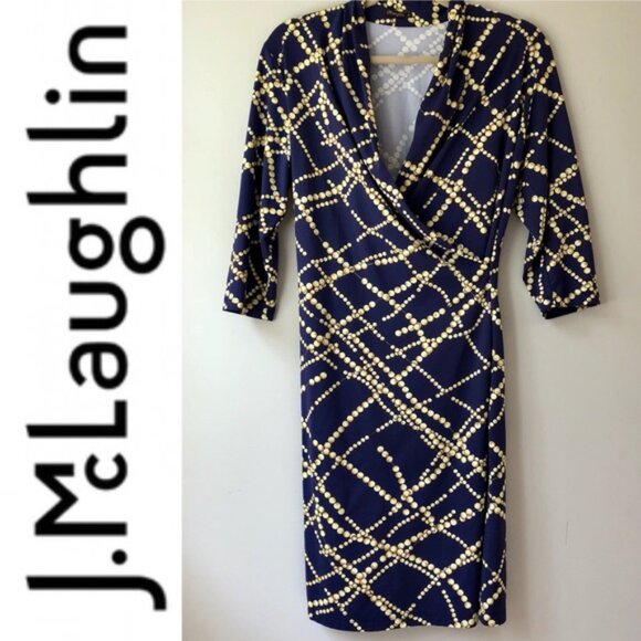 J McLaughlin ~Panama Signature Catalina Cloth 3/4 Sleeve Dress in size Medium - Picture 13 of 13